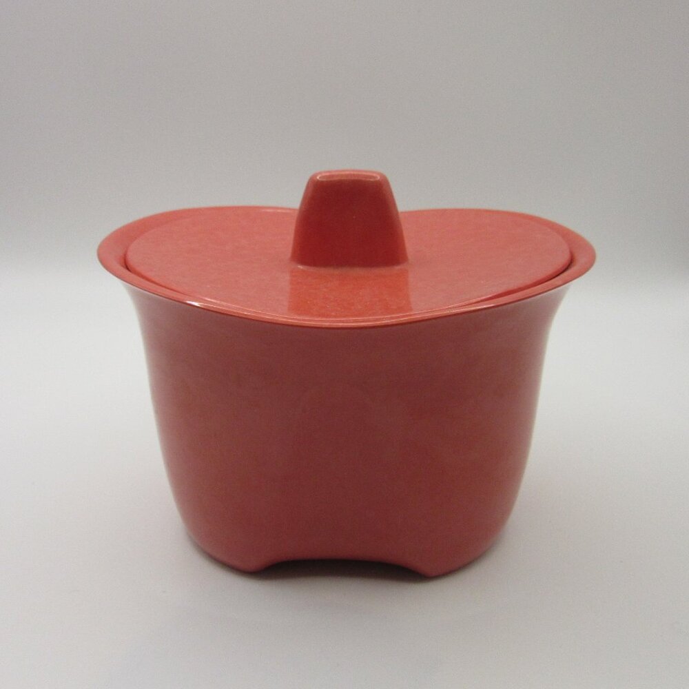 Royale by Branchelle Vintage 60's Melmac Sugar Bowl with Lid Salmon Coral Pink